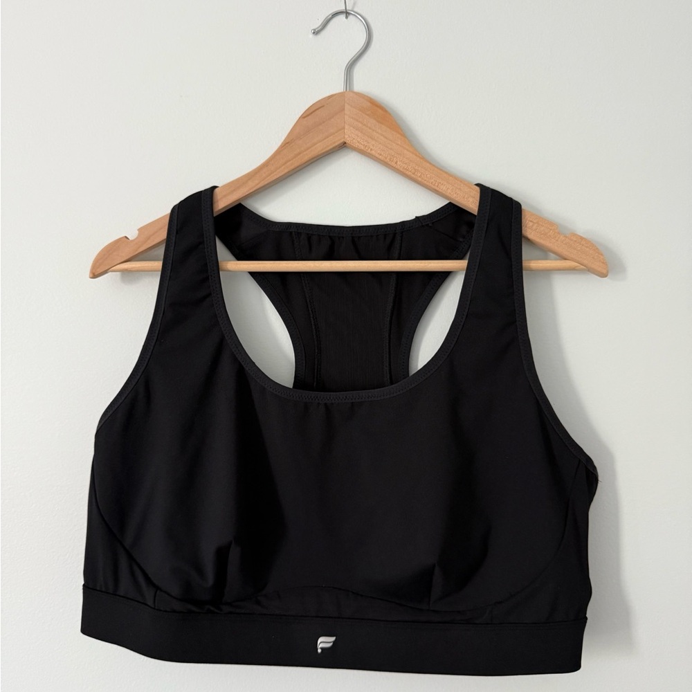 Fabletics Belle Racerback High-Impact Sports Bra - Black